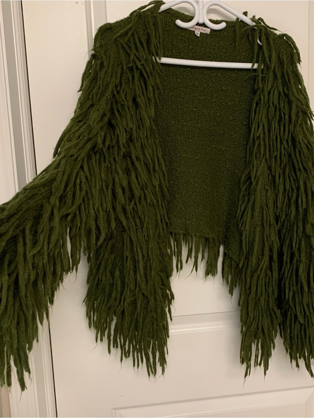 Gypsy Lux Shaggy Fringe Cardigan OS